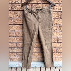 ▪️ Ralph Lauren‎ Vintage Brown Houndstooth Tapered Pants